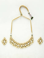 Kundan Choker With Earrings - Ruby Raang | Grocsy