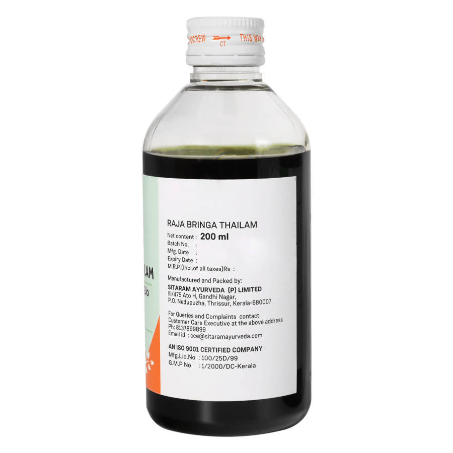 Sitaram Ayurveda Raja Bringa Thailam | Grocsy