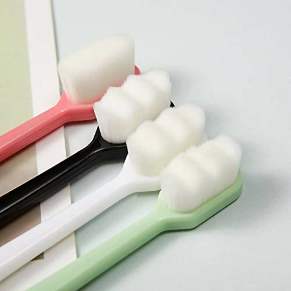 AHC Baby Ultra Soft Toothbrush With Micro Nano Bristles With Tongue Cleaner | Grocsy