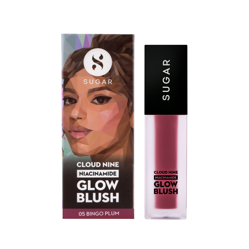 SUGAR Cloud Nine Niacinamide Glow Blush - 05 Bingo Plum | Grocsy