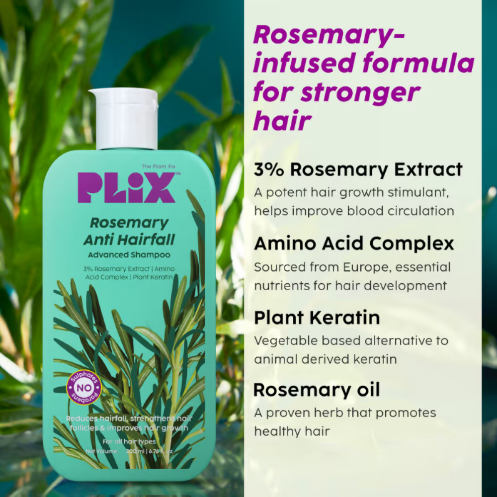 PLIX The Plant Fix Rosemary Advanced Hair Kit | Grocsy