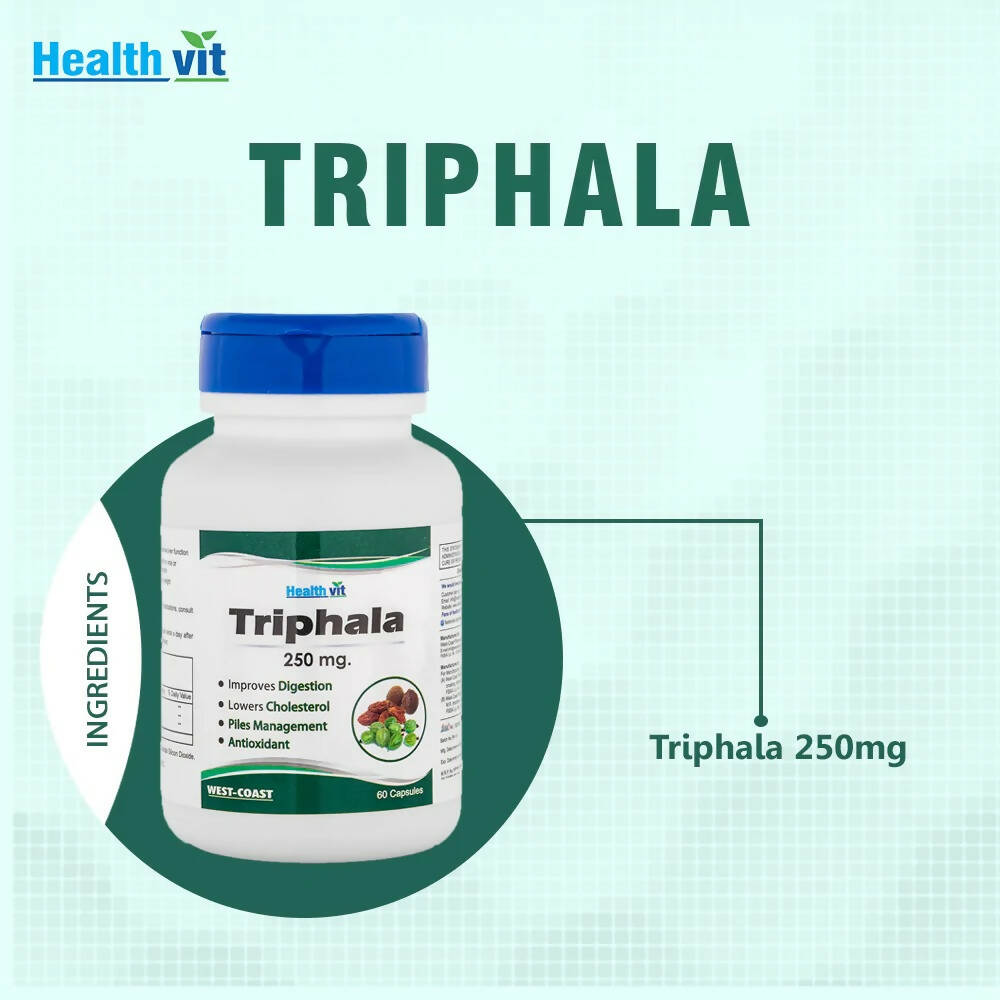 Healthvit Pure Herb Triphala Capsules | Grocsy