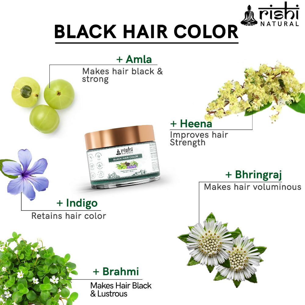 Rishi Natural Black Hair Color | Grocsy