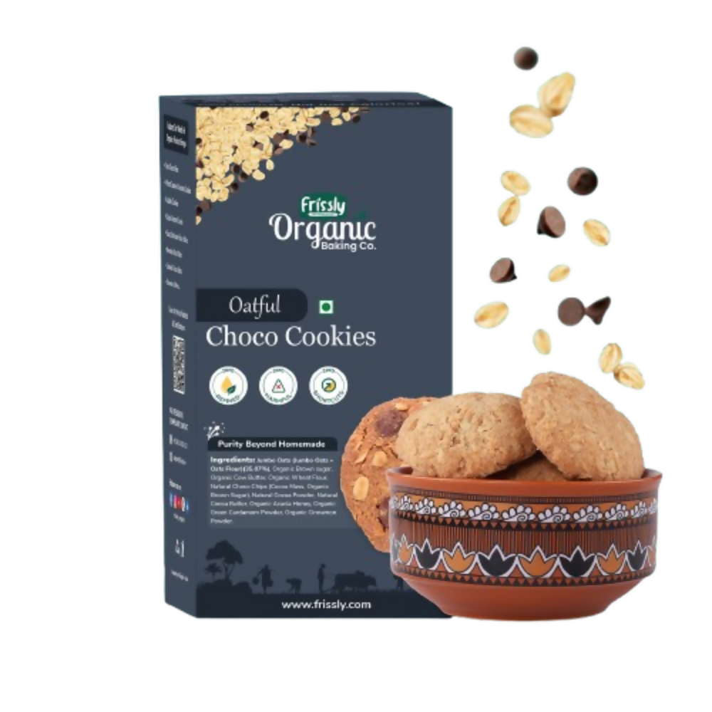 Frissly Organics Oatful Choco Cookies | Grocsy