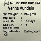 Vellanki Foods Andhra Sweets Combo (250 gm Each) - Venna Vundalu, Gavvalu, Bellam Kommulu | Grocsy