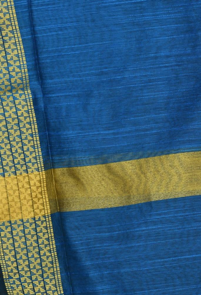 Mominos Fashion Blue Handloom Cotton Dupatta | Grocsy