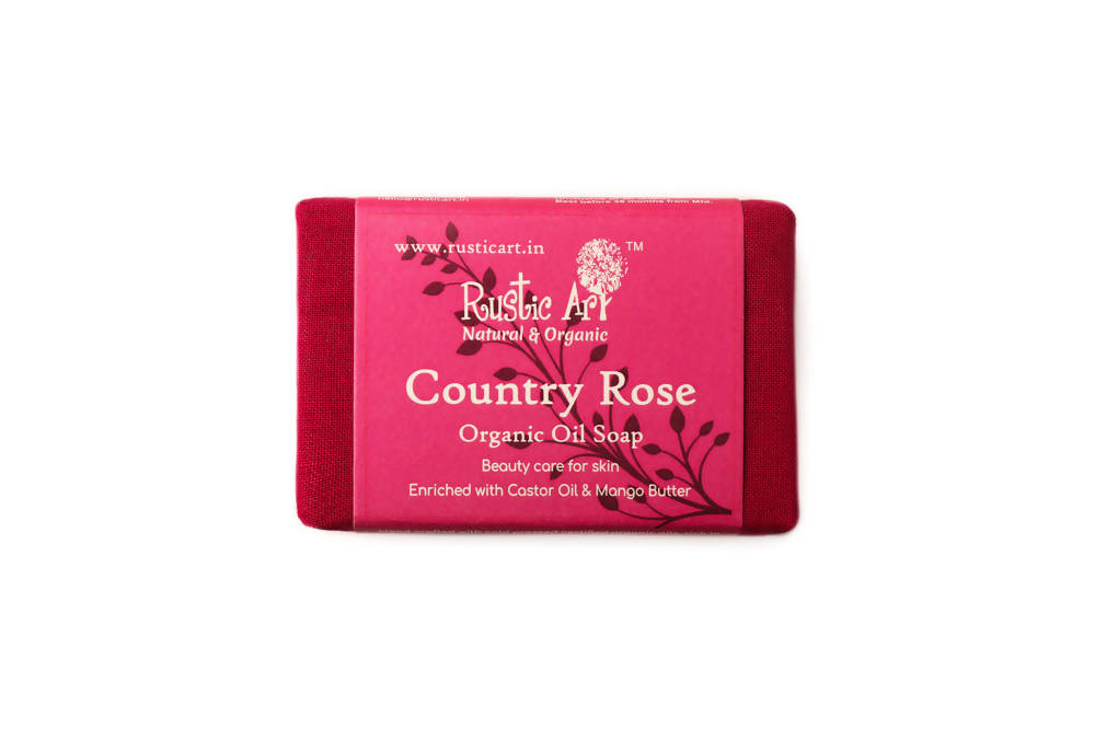 Rustic Art Country Rose Organic Oil Soap | Grocsy
