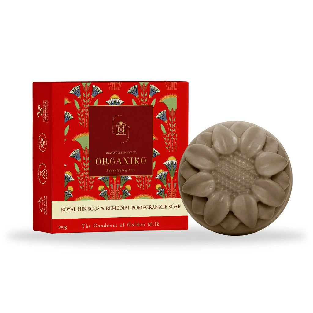 Organiko Royal Hibiscus & Remedial Pomegranate Soap | Grocsy