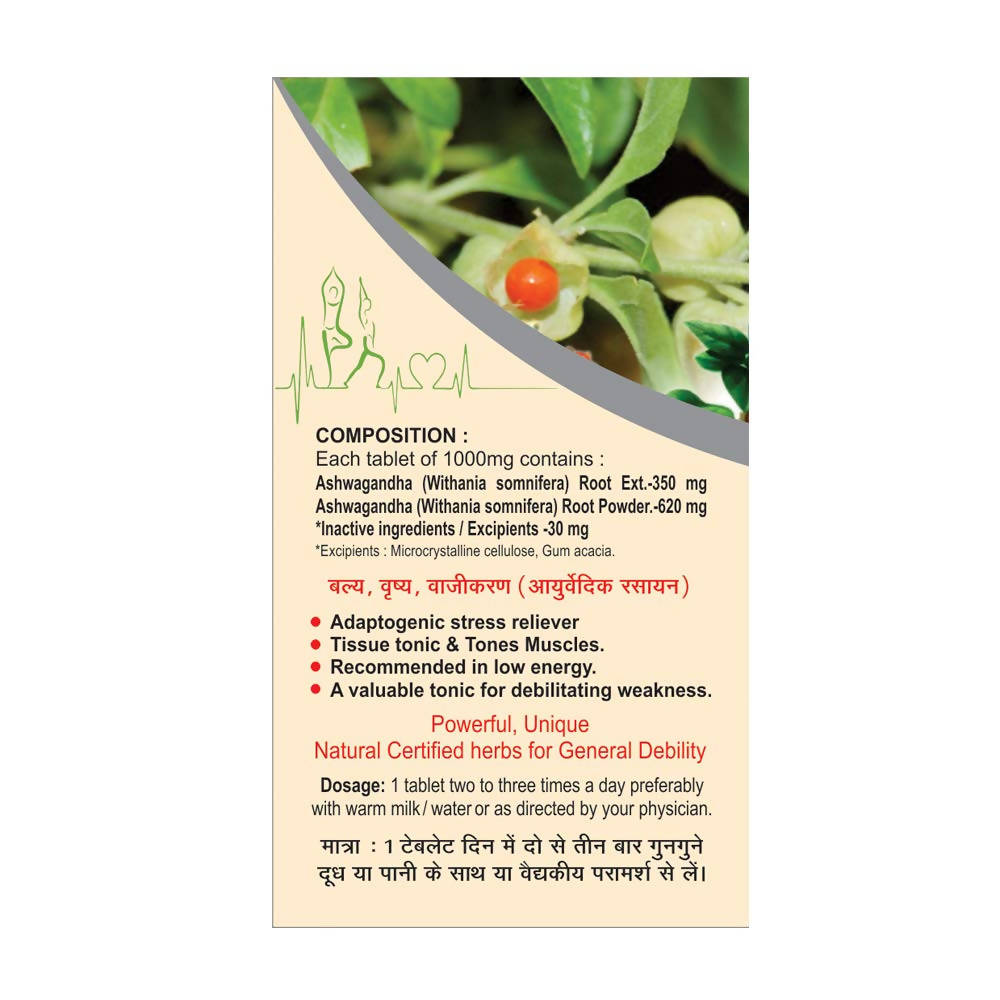 Basic Ayurveda Ashwagandha Tablet | Grocsy