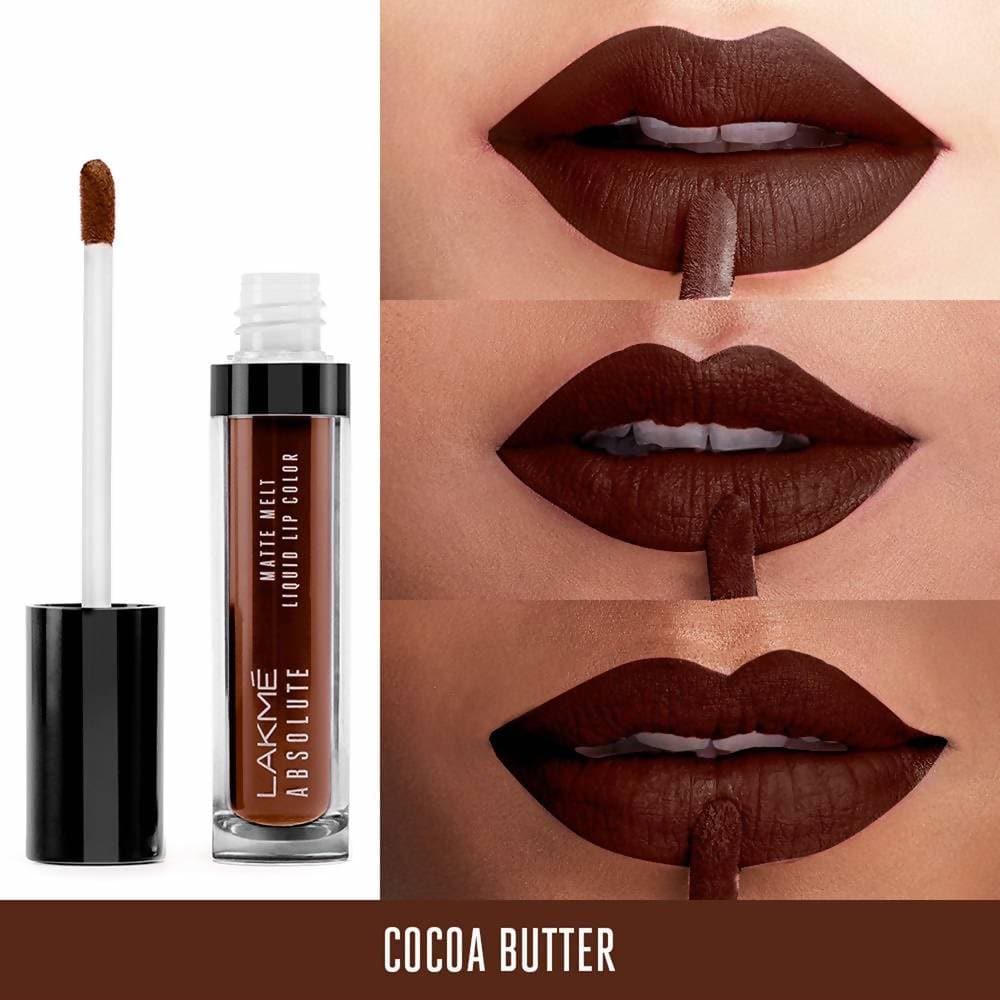 Lakme Absolute Matte Melt Liquid Lip Color - Cocoa Butter | Grocsy