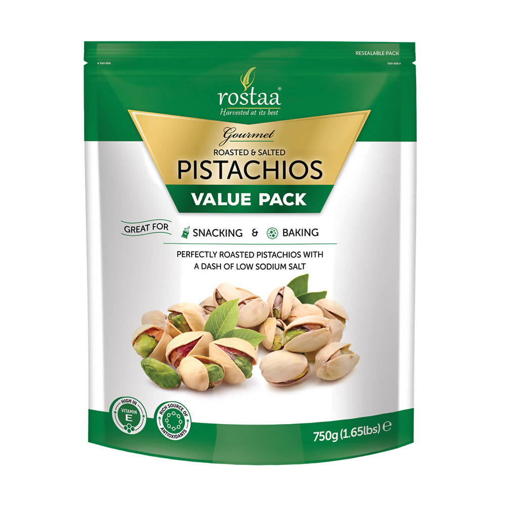 Rostaa Roasted & Salted Pistachios | Grocsy