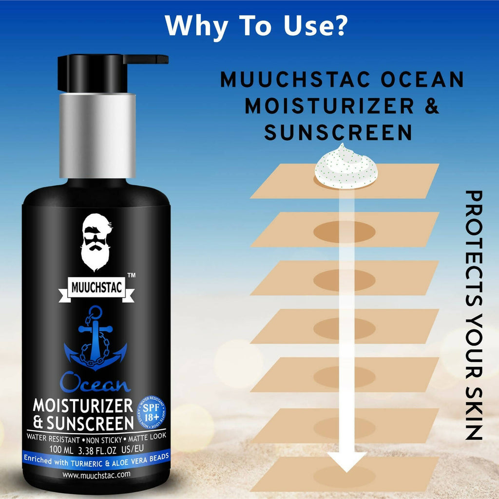 Muuchstac Ocean Moisturizer & Sunscreen For Men | Grocsy