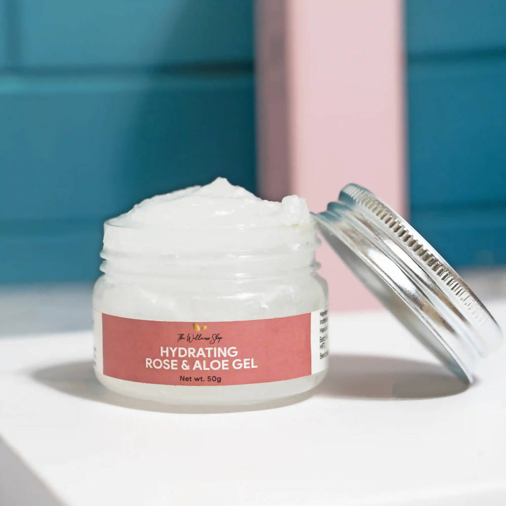 The Wellness Shop Hydrating Rose And Aloe Vera Face Gel | Grocsy