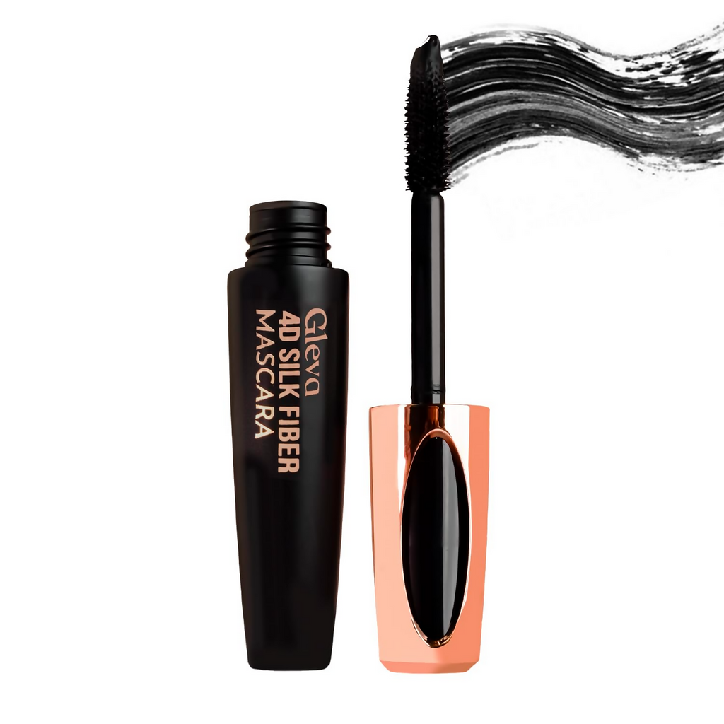 Gleva 4D Silk Fibre Mascara - Black | Grocsy