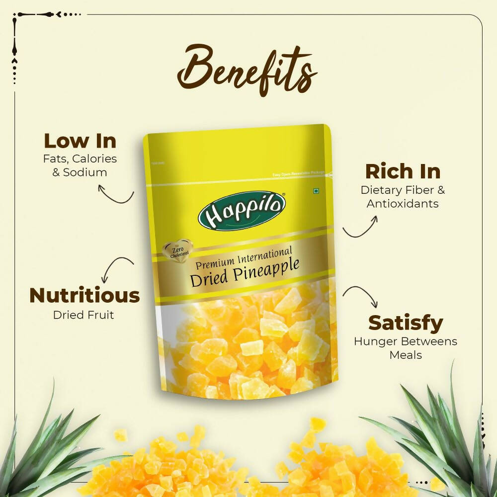 Happilo Premium International Dried Pineapple | Grocsy