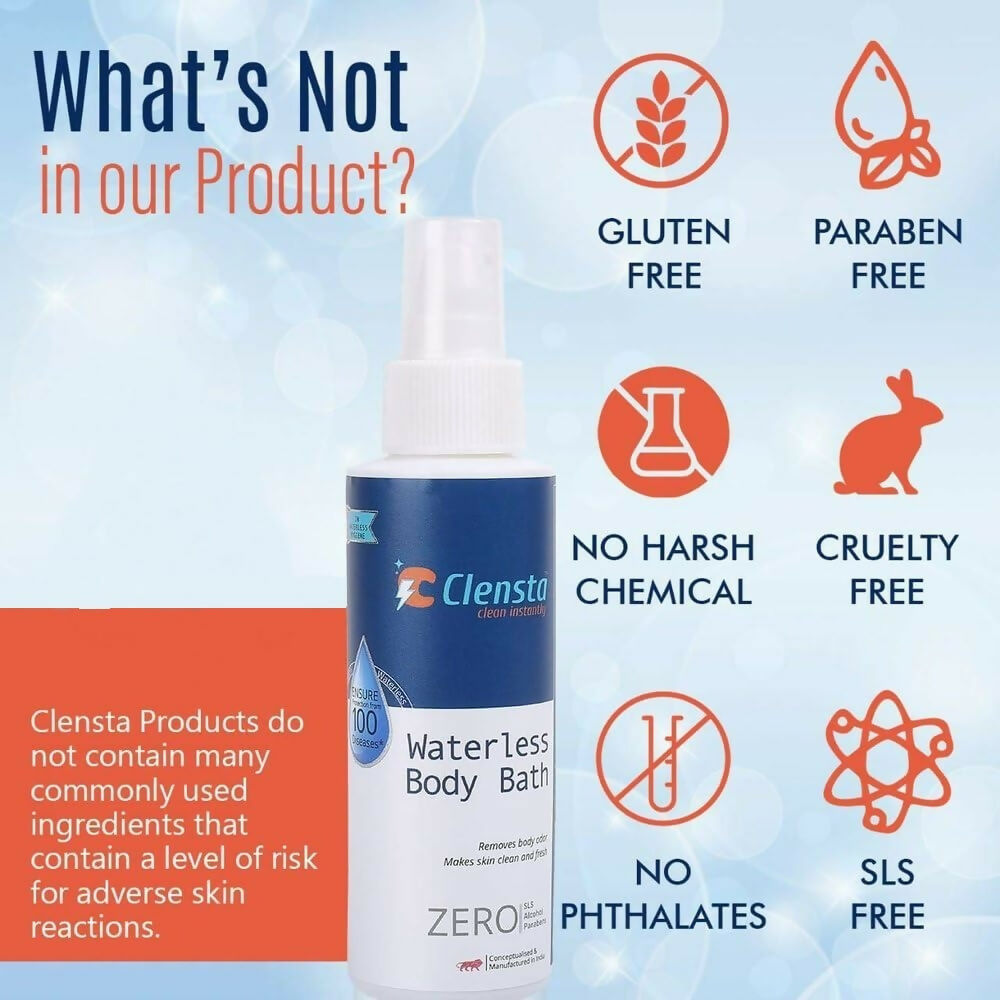 Clensta Waterless Body Bath For Men | Grocsy