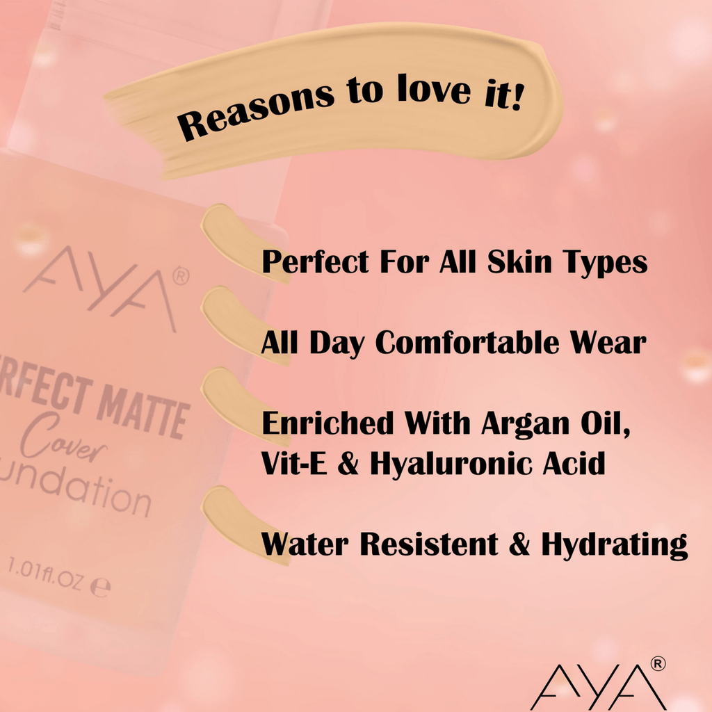 AYA Perfect Matte Cover Foundation - 03 Medium Beige | Grocsy
