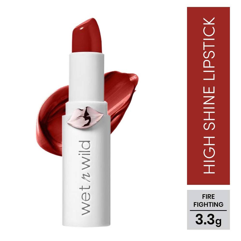 Wet n Wild MegaLast High-Shine Lipstick - Fire-Fighting | Grocsy