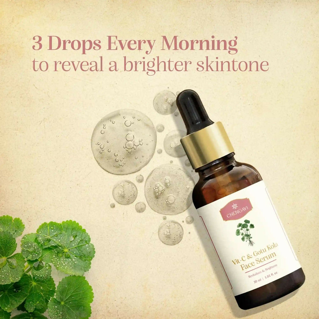 Chengavi Vit-C & Gotu Kola Face Serum | Grocsy