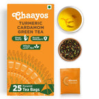 Chaayos Turmeric Cardamom Green Tea | Grocsy