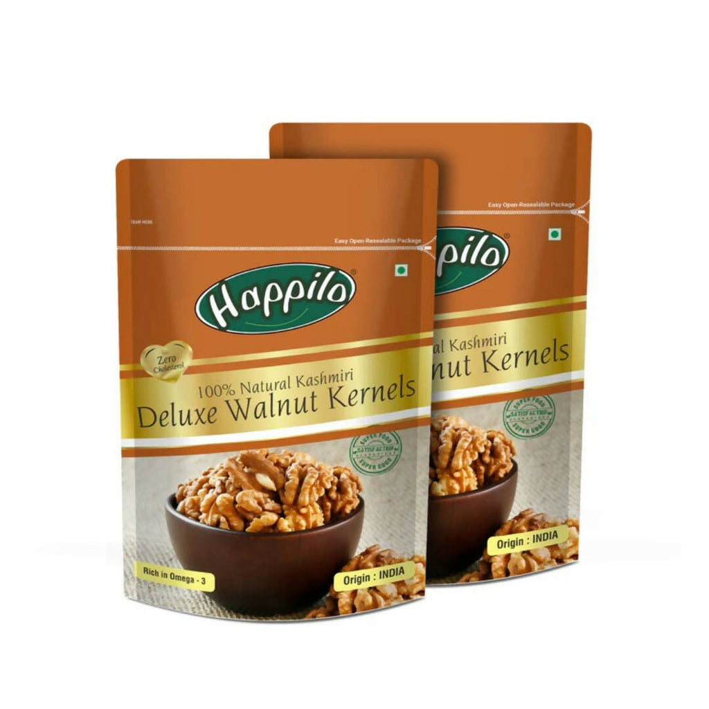 Happilo 100% Natural Deluxe Kashmiri Walnut Kernels | Grocsy