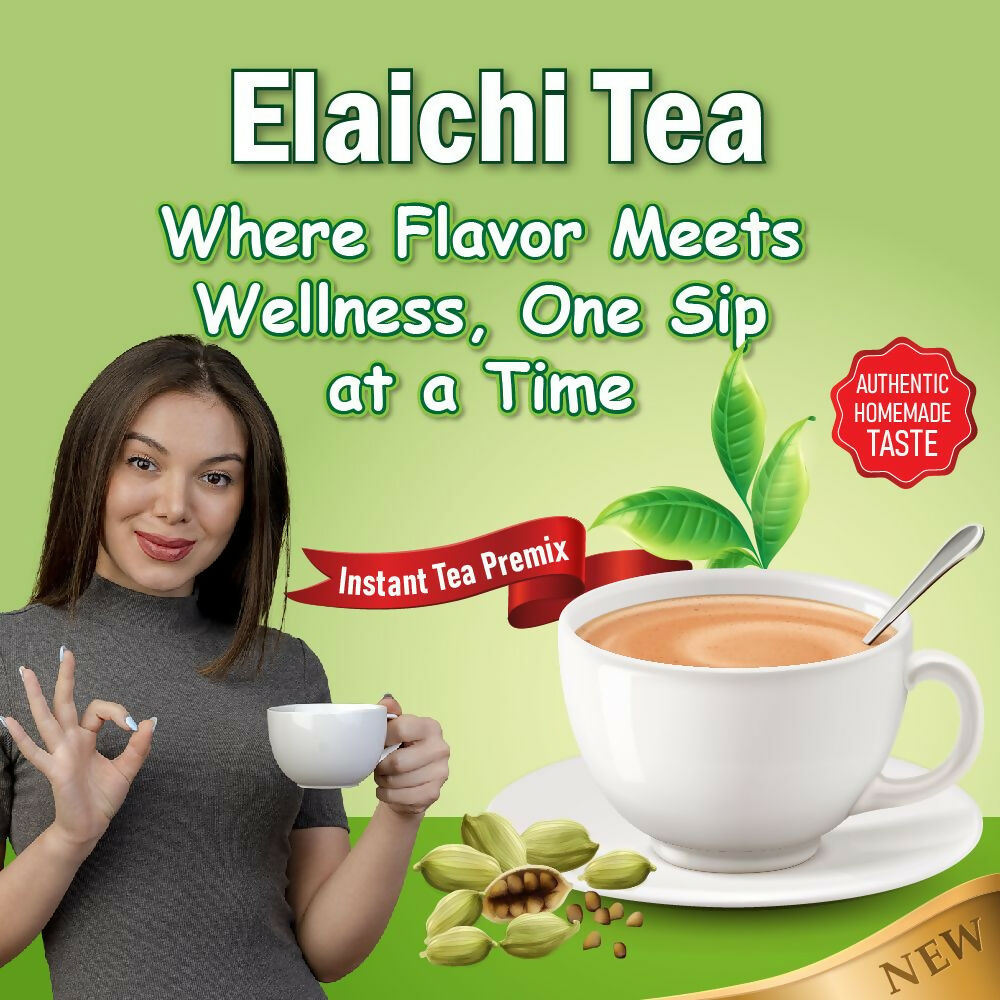Naivedyam Elaichi Instant Tea Premix Powder Sachets | Grocsy