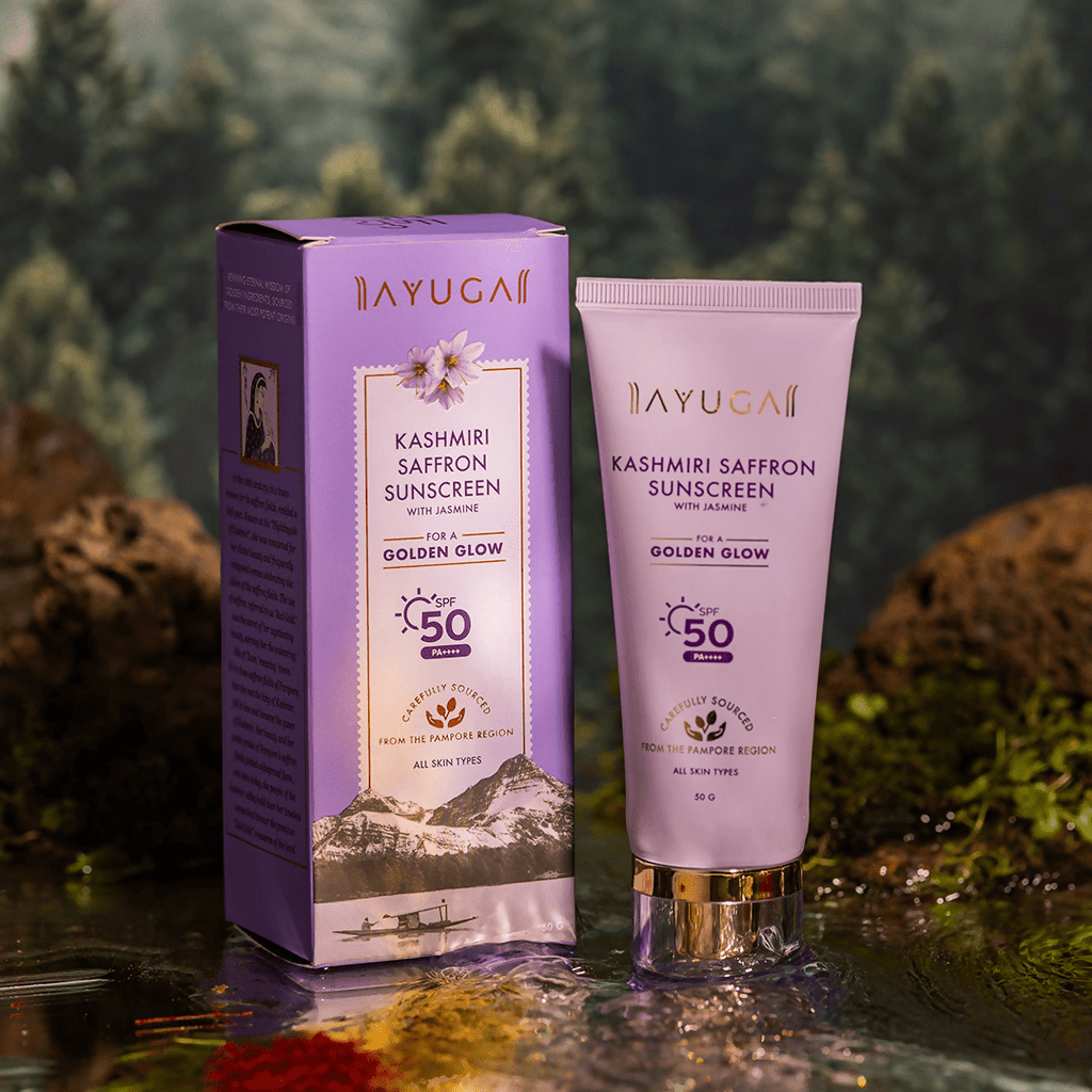 Ayuga Kashmiri Saffron Sunscreen | Grocsy