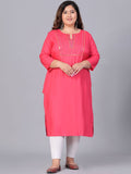 Sztori Women Yoke Design Thread Work Kurta | Grocsy