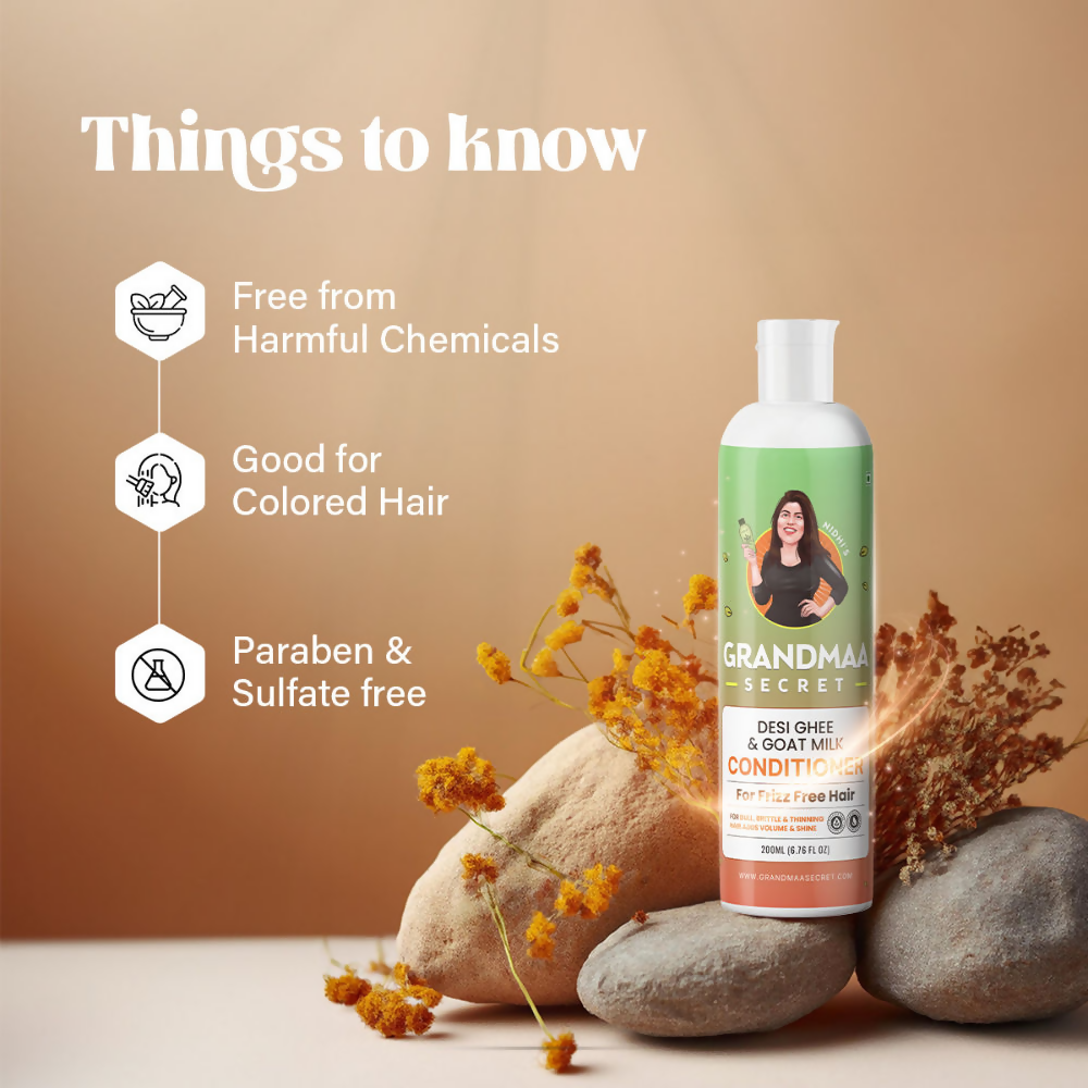 Nidhi's Grandmaa Secret Desi Ghee and Goat Milk Conditioner | Grocsy