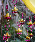 Shuddh Natural Hand Made Palm Leaf Lotus Hanging | Grocsy