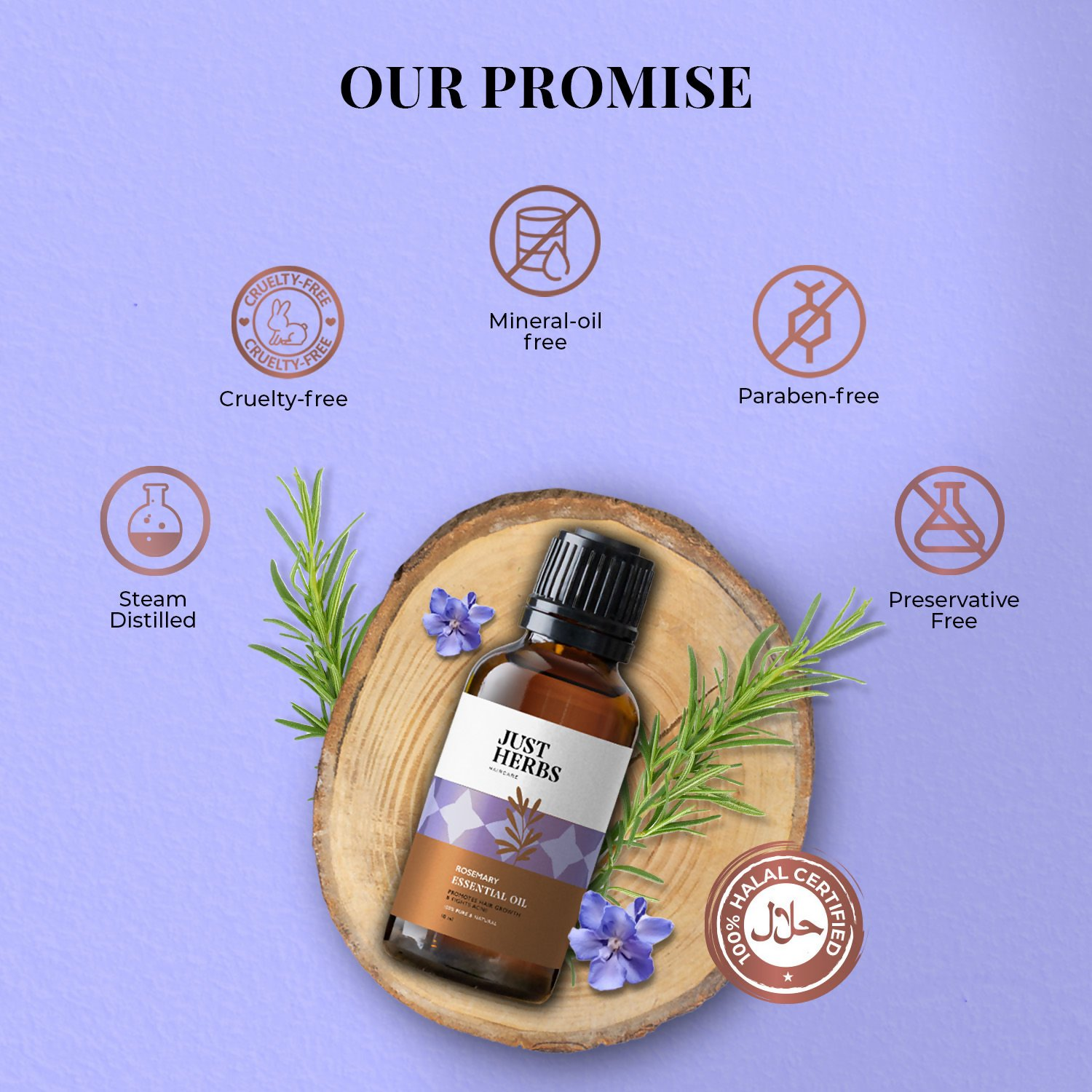 Just Herbs Rosemary Essential Oil | Grocsy