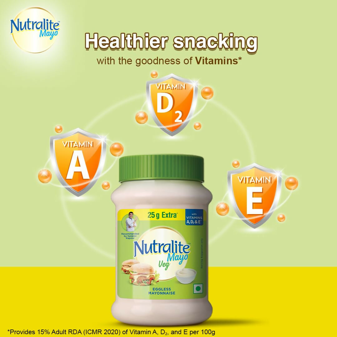 Nutralite Veg Mayo|Eggless Mayonnaise | Grocsy