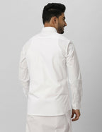 Ramraj Cotton Mens Fullsleeve White Shirt Pus Size | Grocsy