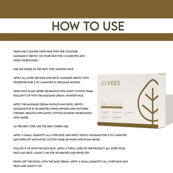 Jovees Mini Gold Facial Kit | Grocsy