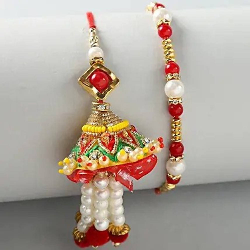 Pearl Lumba Rakhi Set And Dairy Milk Combo | Grocsy