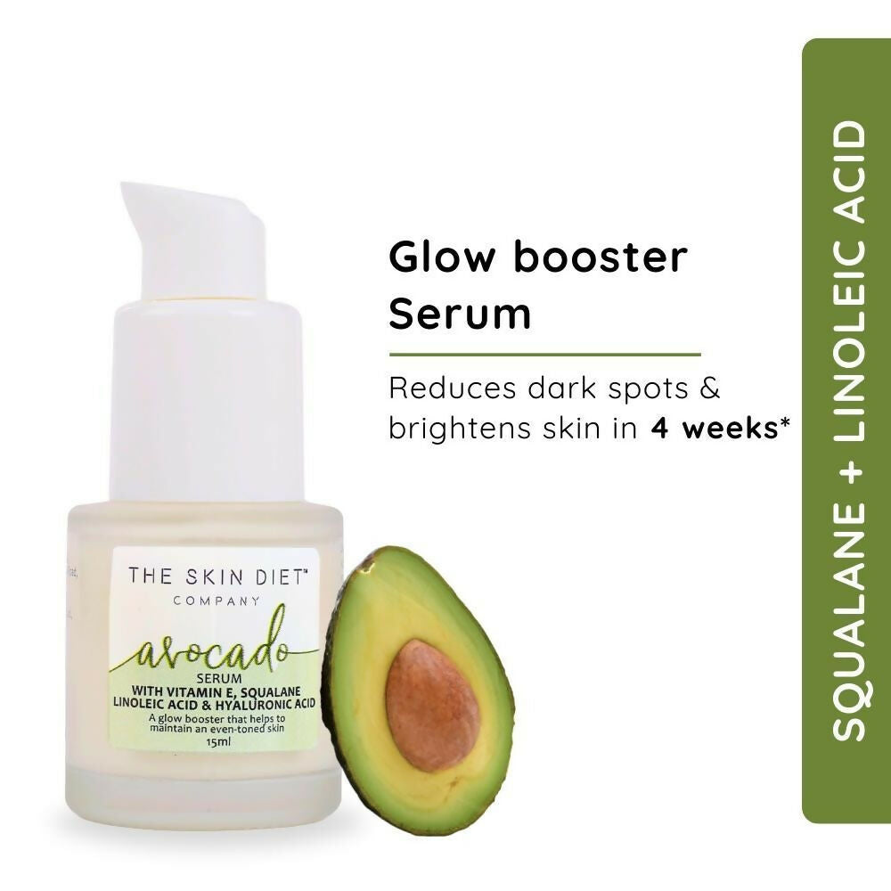 The Skin Diet Avocado Milky Glow Serum for Even Skin Tone with Hyaluronic Acid for Dull Skin | Grocsy