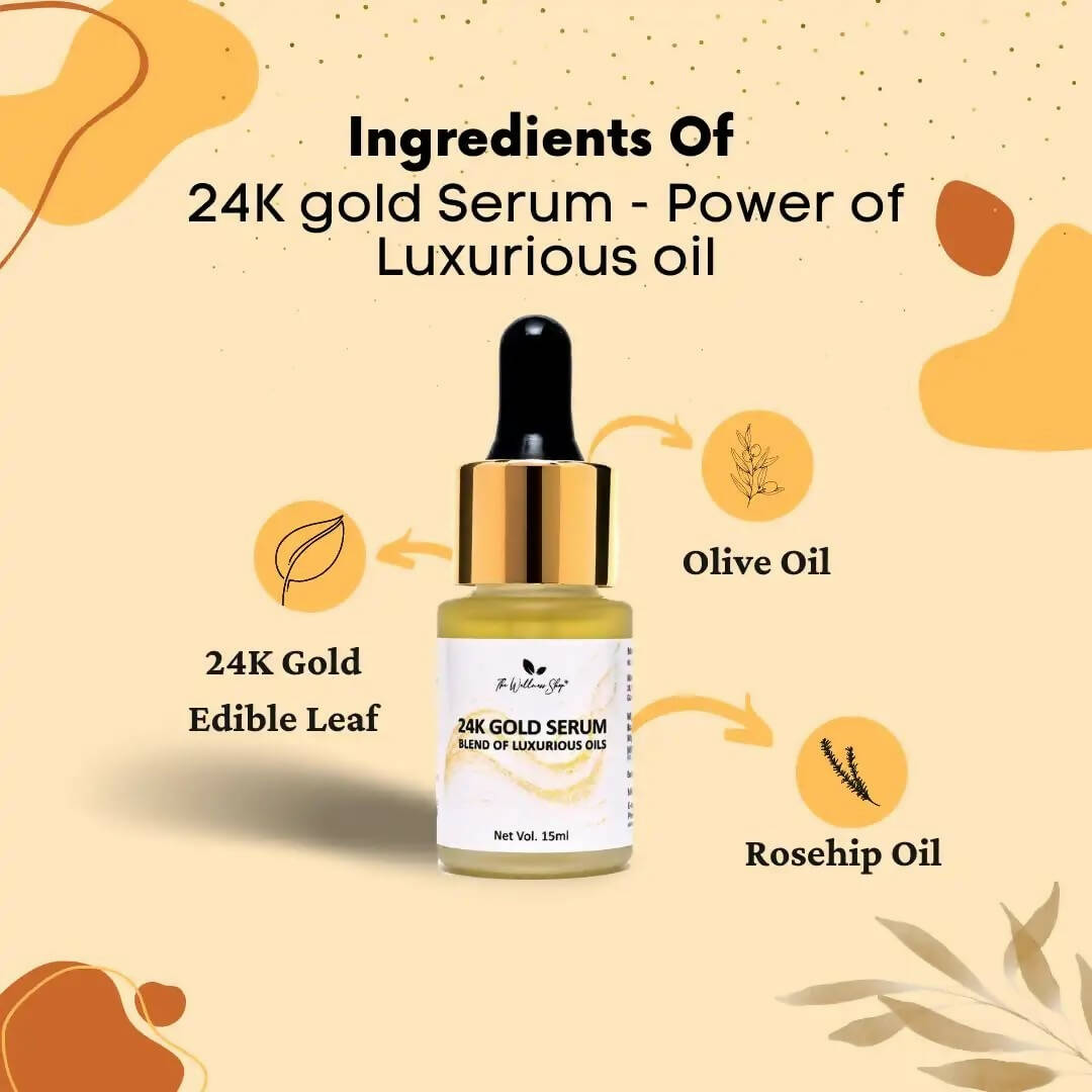 The Wellness Shop 24k Gold Serum Power Of Luxurious Oil | Grocsy