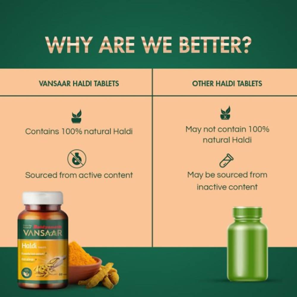 Baidyanath Vansaar Haldi Tablets | Grocsy