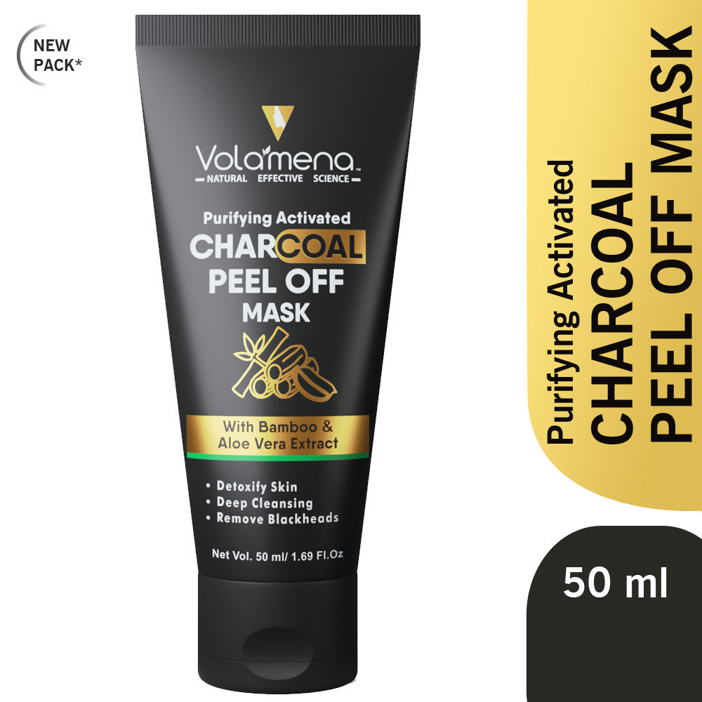 Volamena Purifying Activated Charcoal Peel Off Mask | Grocsy