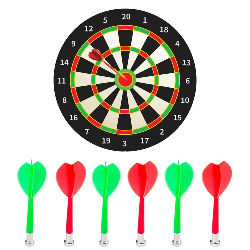 Kipa Gaming Dart On: Magnetic Dart Board Game- Bullseye Dart Board with 6 pcs Safe Darts for Indoor and Outdoor Game | Grocsy