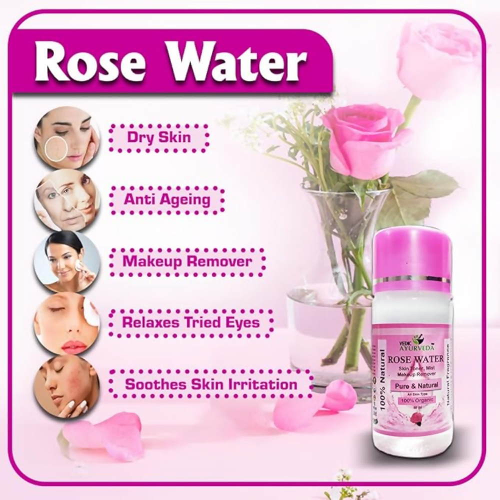 VedicAyurveda Rose water | Grocsy