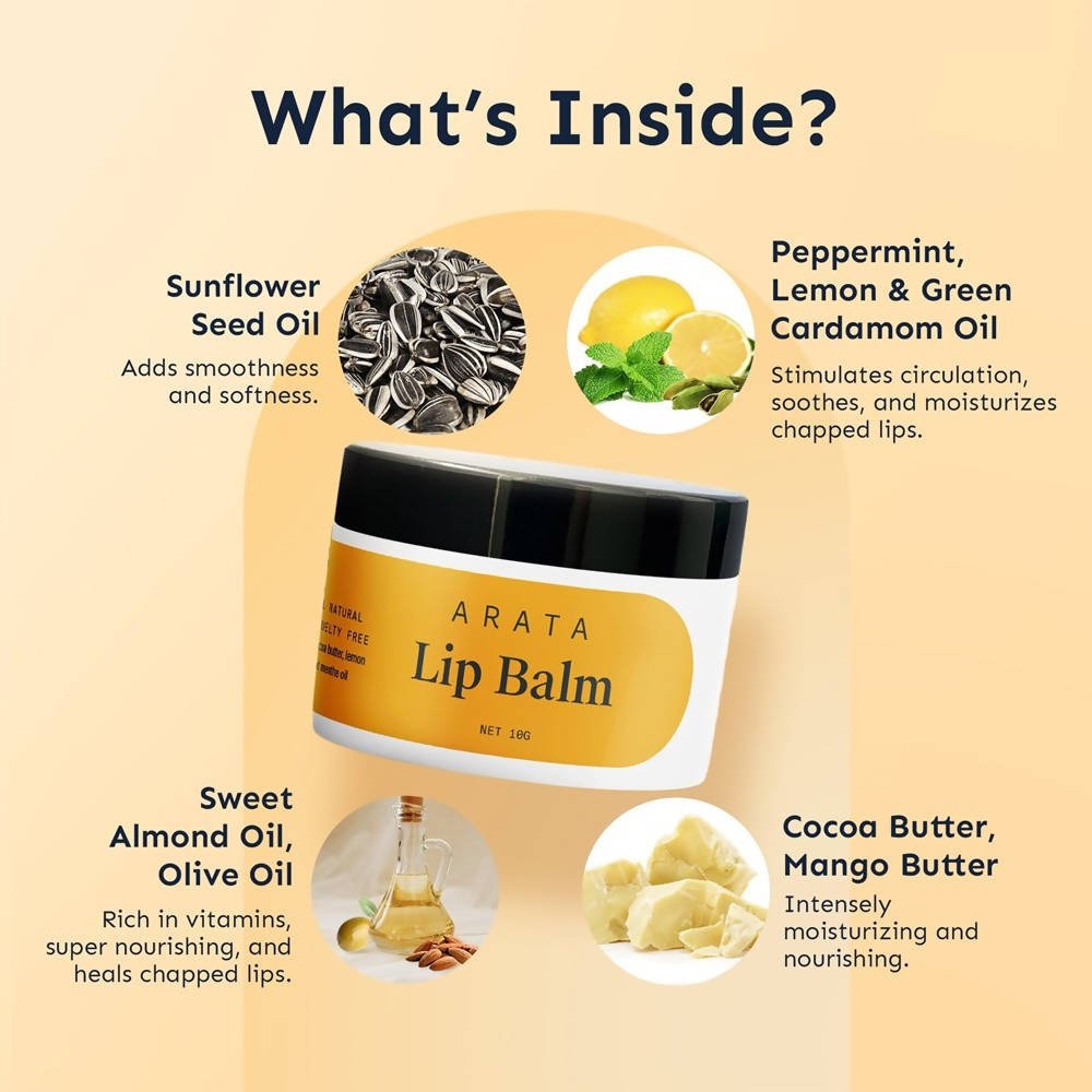 Arata Lip Balm Pack | Grocsy