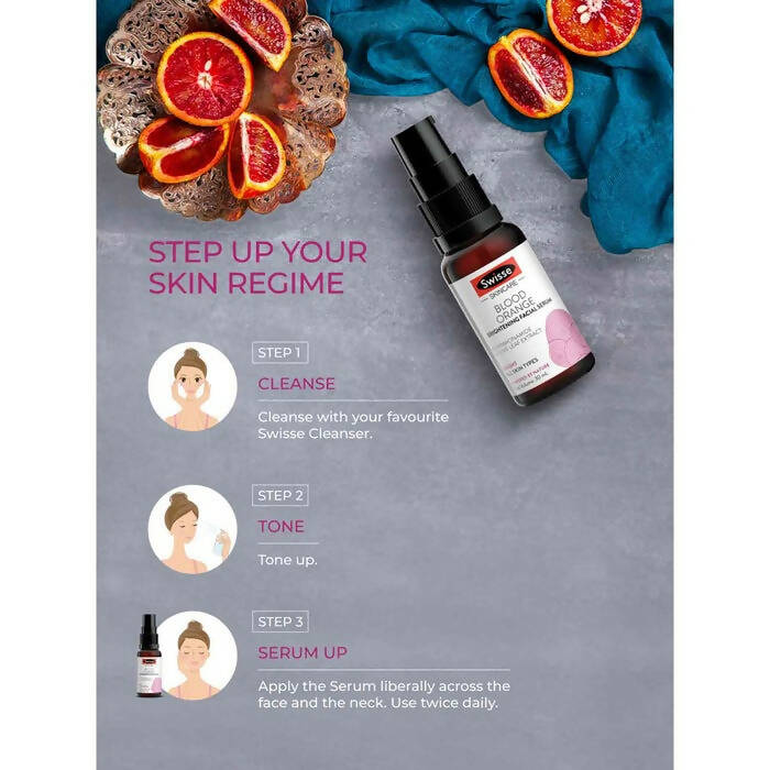 Swisse Skincare Blood Orange Brightening Facial Serum with Vitamin C | Grocsy