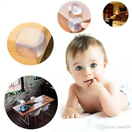 Safe-O-Kid Transparent Round Corner Caps For Kids Protection | Grocsy