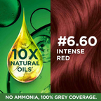 Garnier Color Naturals Creme Riche Hair Color - Shade 6.60 Intense Red | Grocsy