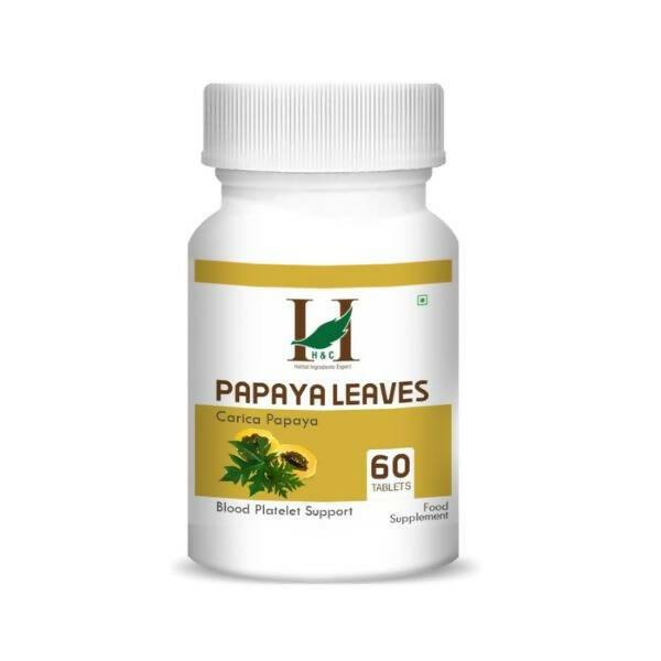 H&C Herbal Papaya Leaves Tablets | Grocsy