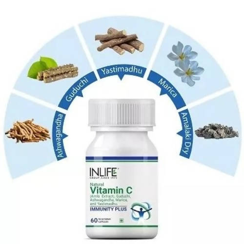 Inlife Natural Vitamin C (Amla) Capsules | Grocsy