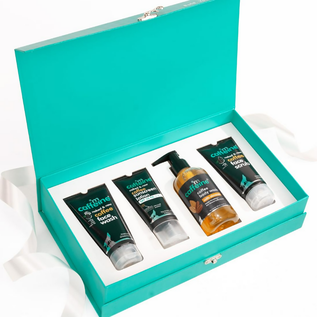 mCaffeine Gift Kit Set For Women & Men | Grocsy