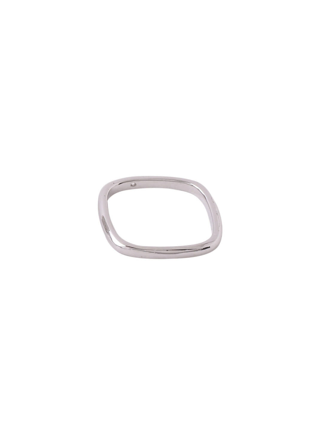 NVR Women's Silver-Plated Rectangular Stylish Ring | Grocsy