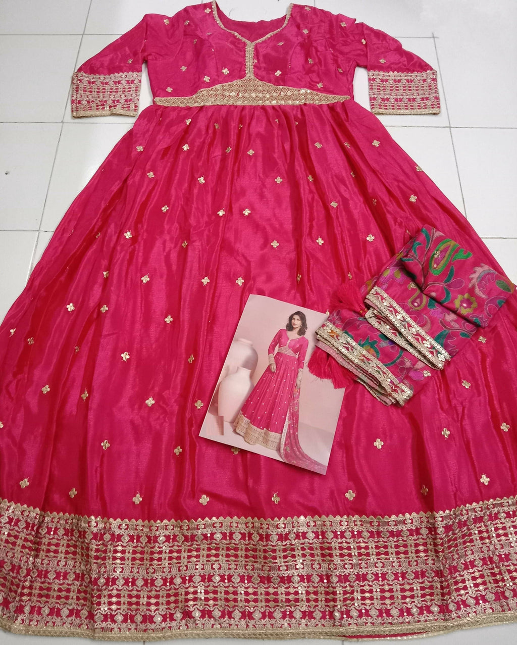Anaita Yellow Embroidered Silk Anarkali Suits | Grocsy